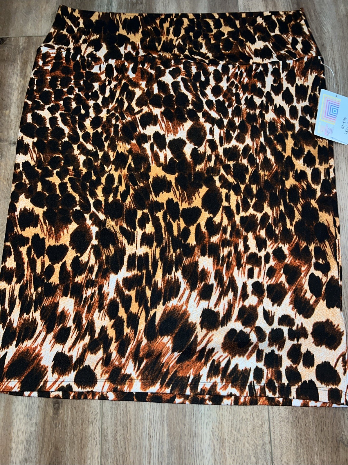 LULAROE CASSIE Pencil Skirt Size 🦄  3X 24-26 Cheetah Animal Print 26-28 Rare image 8