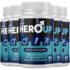 5 Pack Hero Up Capsules – HeroUp for Men Capsules Advanced Formula