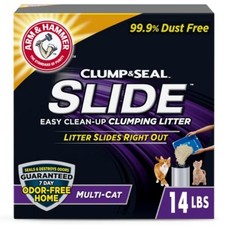 Arm & Hammer Seal Slide and Clumping Cat Litter - 14lbs 1.14 per pound
