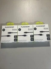 Pack Of 3 Puregear Brand New 2x Stronger 10 Ft 3m Metallic Black 