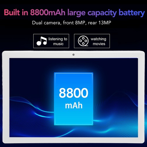 10 Inch Tablet 8 Core Processor 8GB 256GB 2.4G 5G WIFI For 11 8MP 13 TDM - Picture 2 of 33