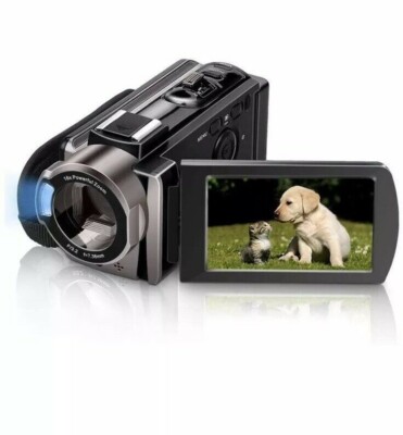 24MP Video 3''LCD Camera Camcorder 1080P,16X Digital Zoom,2 Batteries,270 Degrees