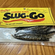 Herb Reed’s Lunker City Slug-Go 4 1/2” Gold Pepper Shiner Stickbait 10 Per Bag