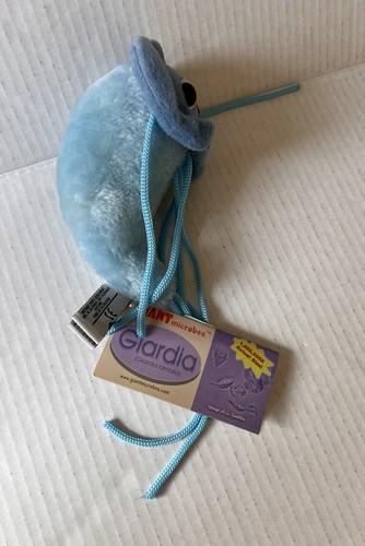 Giant Microbes Giardia lamblia Blue Plush Stuffed Microbiology Parasite 2005 - Picture 4 of 14