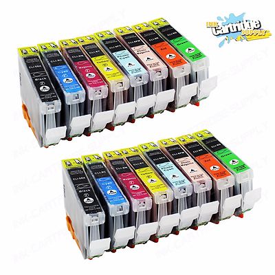 16 Pack CLI8 CLI-8 Ink For Canon Pixma Pro6000 Pro6500 Pro9000 Mark II