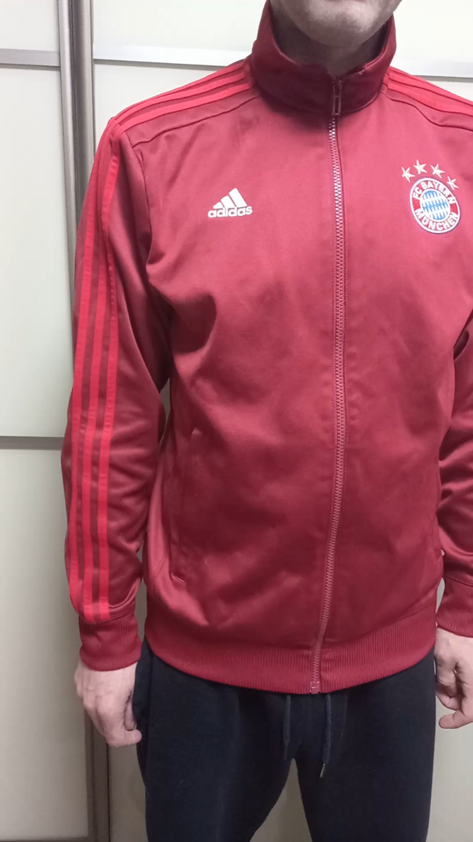 ADIDAS MENS FC BAYERN MUNICH 2015/2016 JACKET TRACK SOCCER