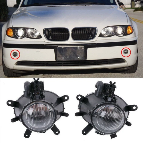 1 par de luces antiniebla de lente transparente izquierda+derecha para BMW E46 serie 3 2002-05《 - Imagen 3 de 8