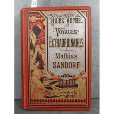 Hetzel Jules Verne voyages exraordinaires mathias sandorf cartonnage bannière ar