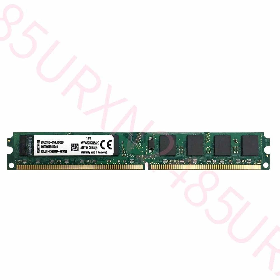For Kingston 8GB 4x 2GB PC2-5300U DDR2 667Mhz 1.8V KVR667D2N5/2G Desktop RAM ZT - Image 4 of 4