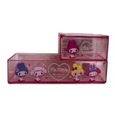 My Melody 50th Anniversary System Case Sanrio Plastic Storage Box Japan