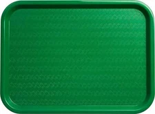 Serving Trays Green Plastic Fast Food Tray, 12 By 16-Inch, Set Of 12