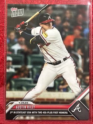 2023 Topps Now MLB #344 Austin Riley  Two 455 Ft Plus HR MINT