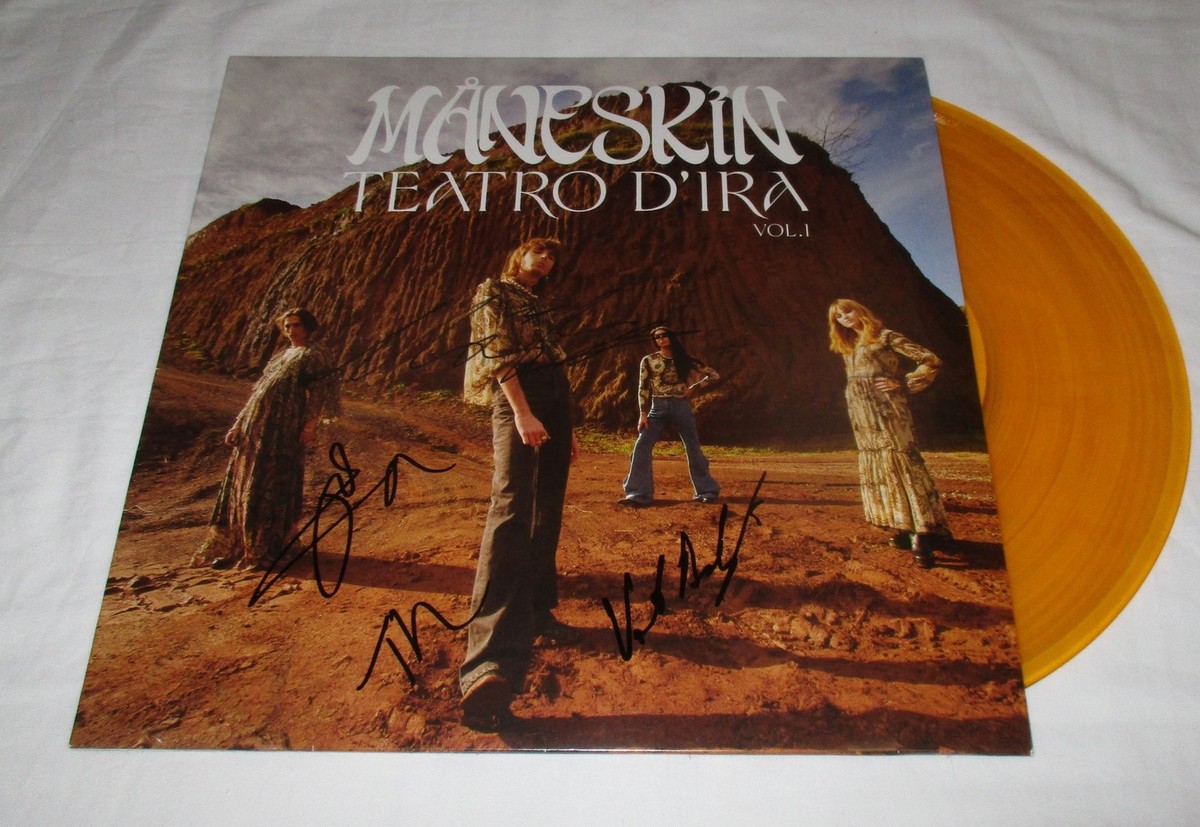 Måneskin Teatro D'Ira: Vol. I レコード MANESKIN SIGNED TEATRO D'IRA VOL. 1 VINYL RECORD JSA | eBay