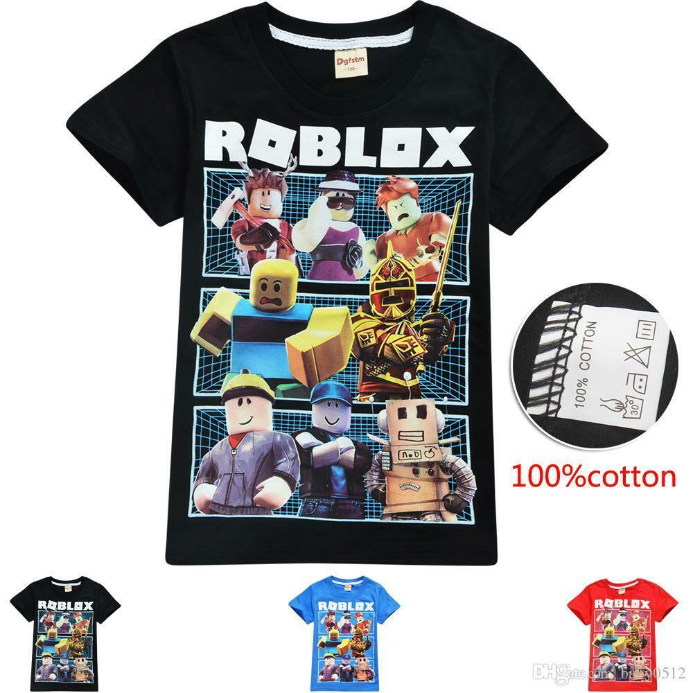 5-12 Years Kids Roblox Short Sleeve T-shirts Top