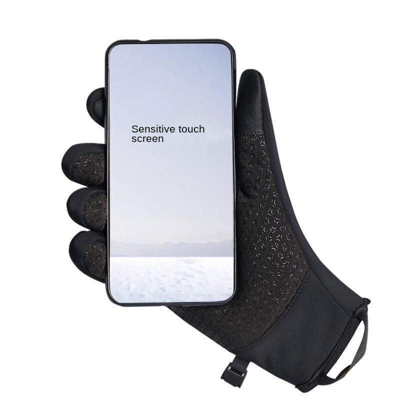 Guanti impermeabili termici invernali per touchscreen caldo per ciclismo outdoor foto 2
