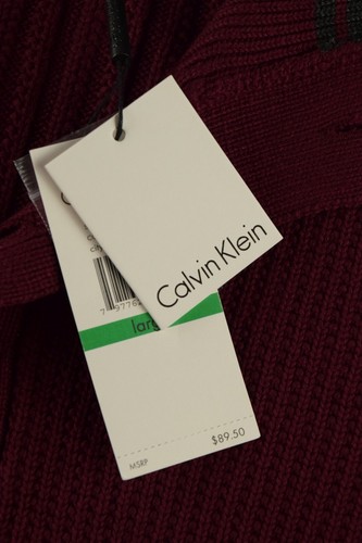 Calvin Klein Herren Pullover - bordeauxrot - Größe L - Bild 4 von 8