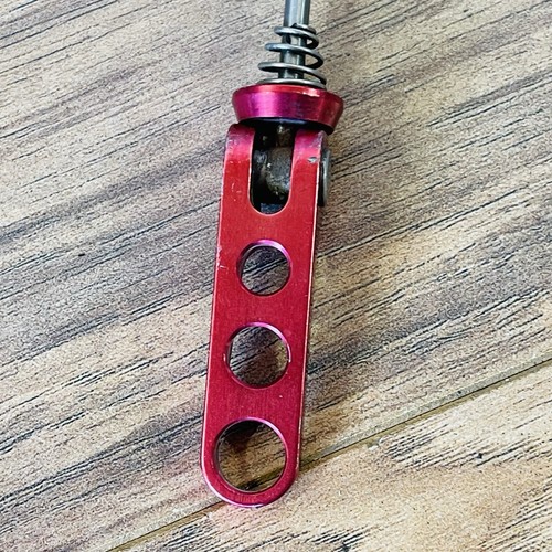 Vintage 90s Ringle Ti-Stix Titanium Front Skewer 9mm Red Anodized - Picture 2 of 7