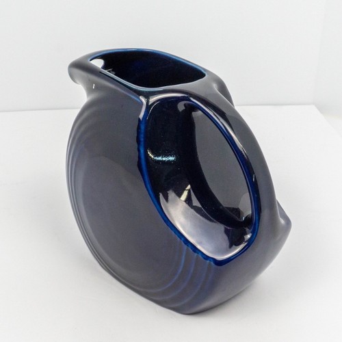 Fiesta Large Disk Pitcher Cobalt Blue 7" Tall - Picture 5 of 11