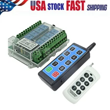 8 Channel Wireless RF Remote Control Switch Relay Module DC8-86V / AC110-275V S