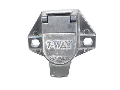 Truck End Plug 7 Way Pin Connector Light Plug for Cord Wire Camper Semi-Tractor