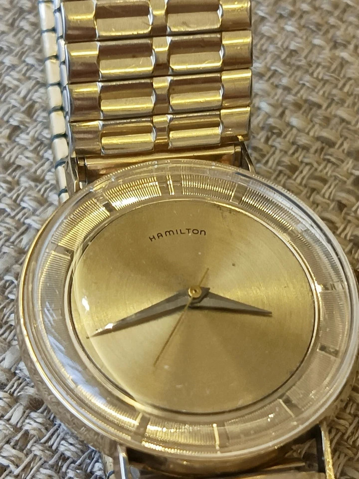 ✅ HAMILTON — заполненные желтым золотом (10 карат) — механические — редкие винтажные часы ✅ - Изображение 3 из 4