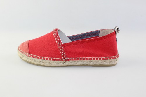 scarpe donna TRUSSARDI JEANS 37 EU espadrillas rosso tela DH377 | eBay