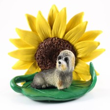 Dandie Dinmont Sunflower Figurine
