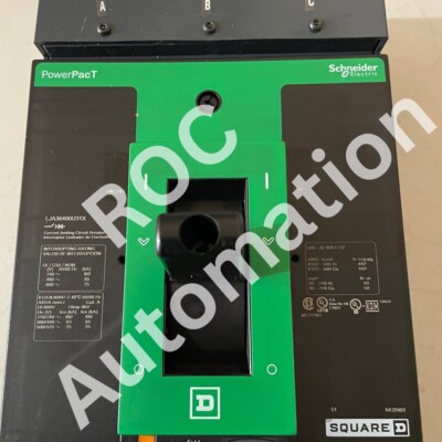 New Square D LJA36400U31X PowerPact LJ 400 Circuit Breaker 400A