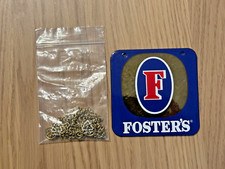 Zapfhahnschild Forster's Brauerei Bier Reklame Emailleschild mit Kette
