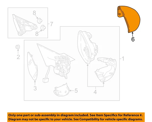 HONDA OEM 18-22 Accord Front Door Outside Mirrors-Mirror Cover 76251TVAA01ZJ