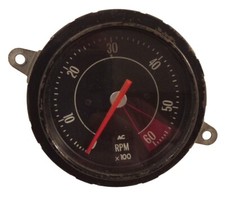 Vintage Ac 6k Rev Counter Tachometer Mechanical - Cobra 6 Pack Shelby - Mopar Vintage Ac 6k Rev Counter Tachometer Mechanical - Cobra 6 Pack Shelby - Mopar
