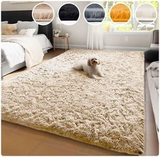 Anti Slip Shaggy Rugs Fluffy Floor Carpets Mat for Bedroom Non Slip Indoor Mats