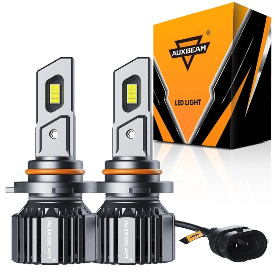 4x AUXBEAM 9005 9006 H11 H9 LED Headlights High Low Beam 90W Super