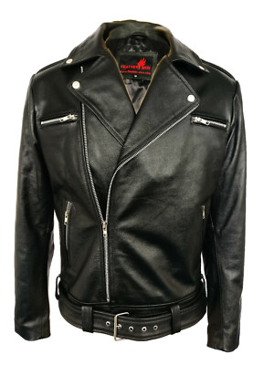 Veste En Cuir Noir De Motard The Walking Dead Pour Homme