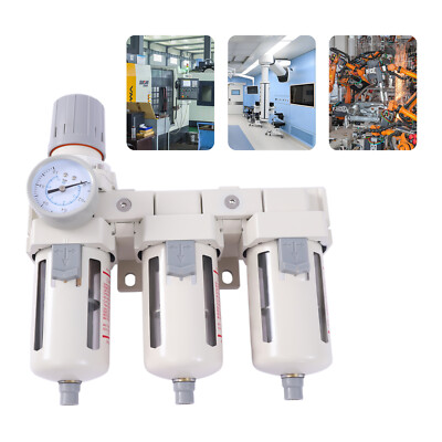 1/2'' NPT Air Pressure Regulator Air Dryer Filter Compressed Water Trap Separator