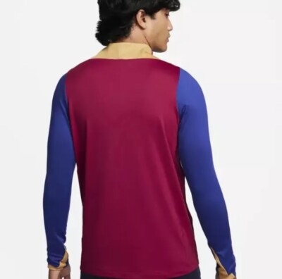 Nike FC Barcelona Dri-Fit Strike 1/2 Zip Drill Football Top men's