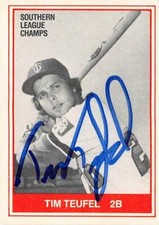 Tim Teufel autographed baseball card 1982 TCMA #9 Champions (Orlando Twins)