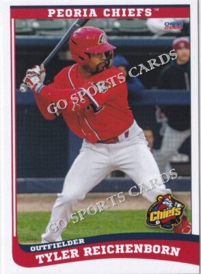 2023 Peoria Chiefs Tyler Reichenborn RC Rookie St Louis Cardinals Minor League