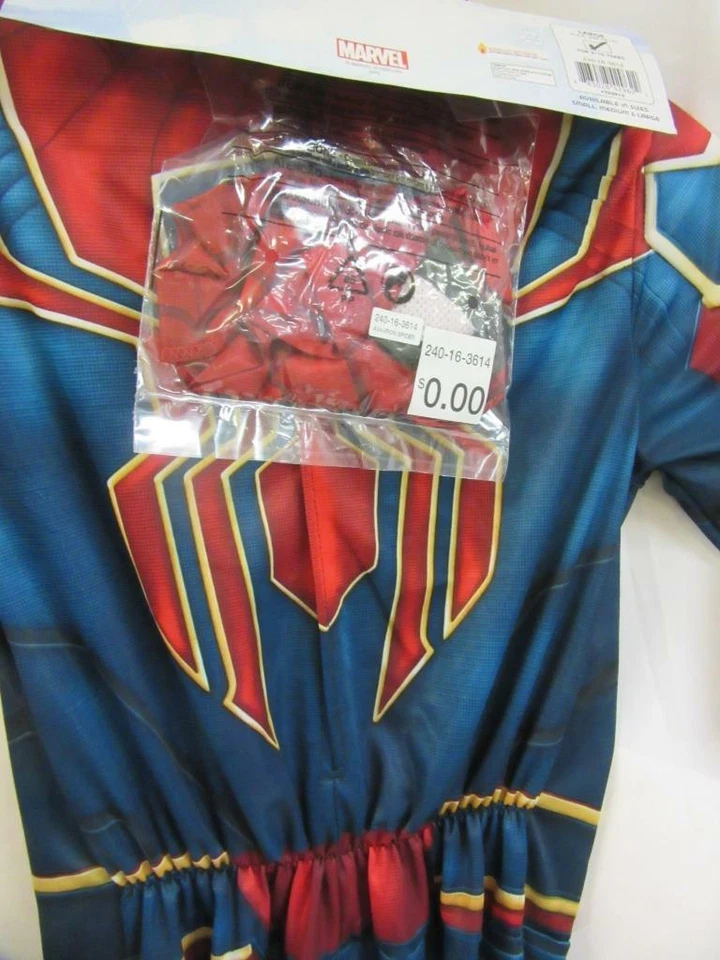 Marvel Iron Spider Child Costume Rubies Avengers Spiderman Size Small 4-6 - Image 4 of 4