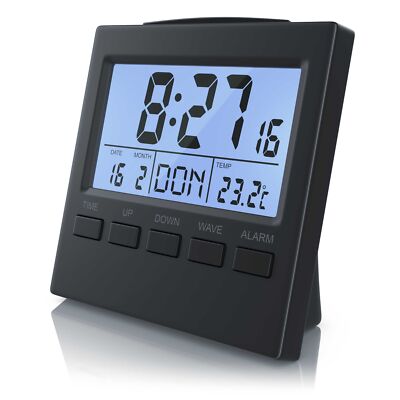 Bearware Digital Funkwecker digitaler Wecker Reisewecker DCF Signal  NEU