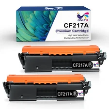 2Pack Toner Cartridge CF217A 17A  for HP LaserJet Pro M102w M102a MFP M130fw
