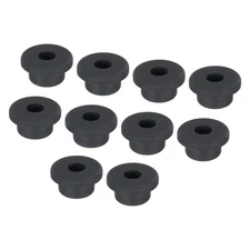 12Pcs T Type Rubber Grommet Mount Dia 19mm ID 9mm Seal Protection Flexible Black
