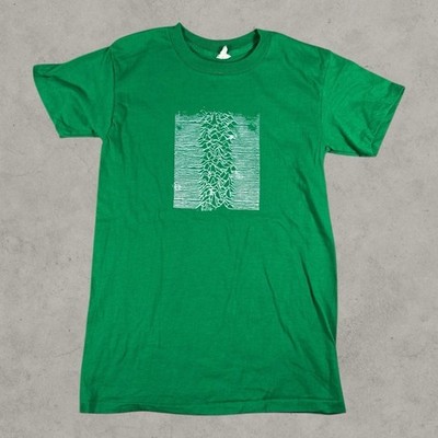 Vintage Joy Division Shirt Men Small Green 1970s Band Tee Unknown Pleasures Rare