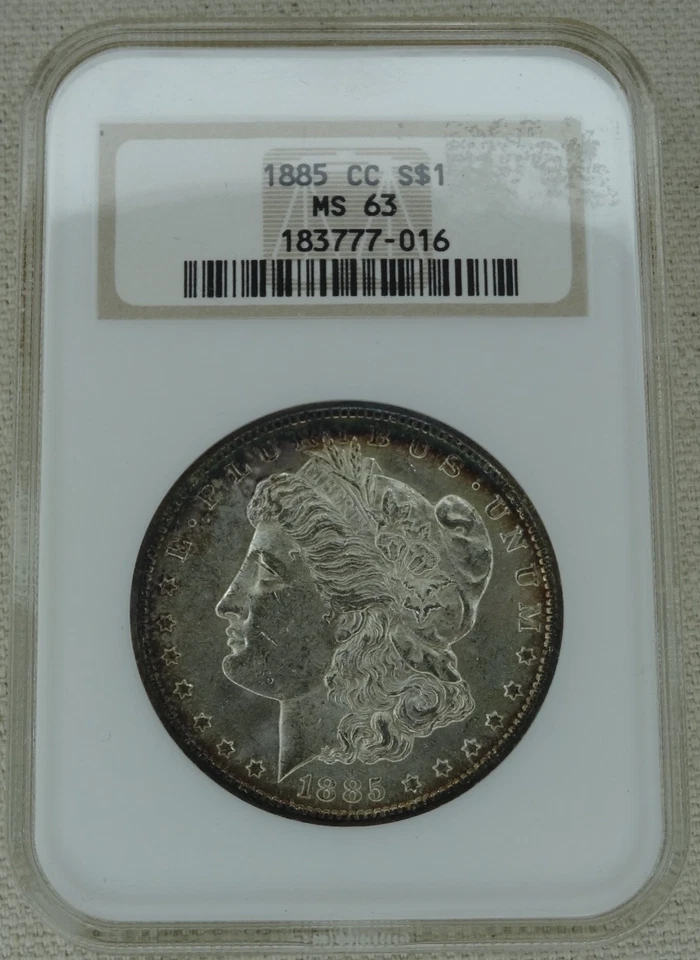 1885-CC Morgan Silver Dollar NGC MS 63 US Mint $1 Coin Carson City Mint