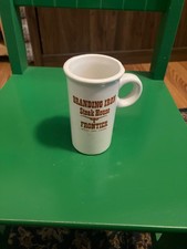 FRONTIER CASINO LAS VEGAS BRANDING IRON STEAK HOUSE ODD SHAPED CUP