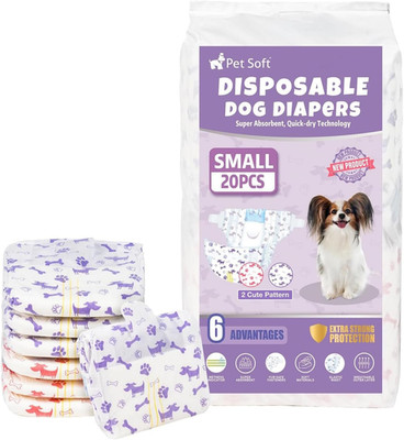 Female Dog Diapers - Disposable Doggie Diapers with Wetness Indicator, Puppy & C