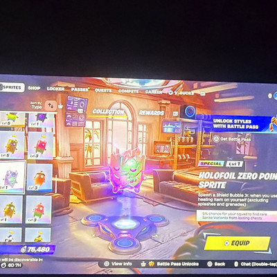 Fortnite Holofoil Zero Point Sprite Collectible - Fortnite Video Game Series