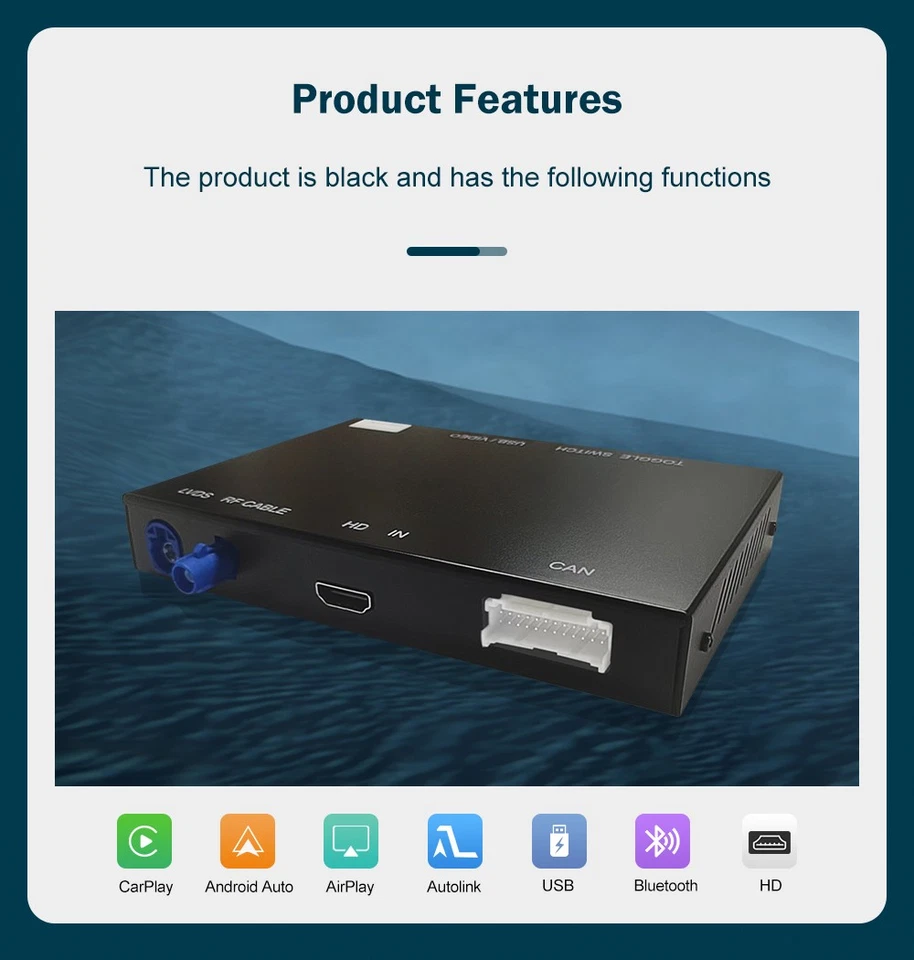 Wireless CarPlay Android Auto Navi Mirror Link Decoder Für Audi A8 MMI 3G 12-18 - Bild 3 von 4