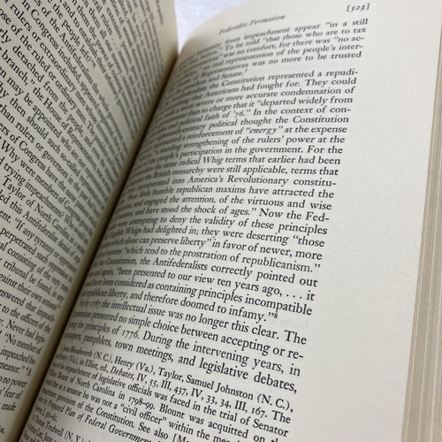 Vintage The Creation of the American Republic Gordon S. Wood 1969 Hardcover Hist - Picture 11 of 13