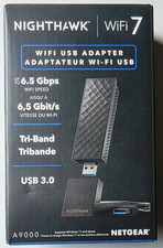 NETGEAR Nighthawk WiFi 7 USB 3.0 Adapter A9000 BE6500 Tri-Band Wireless